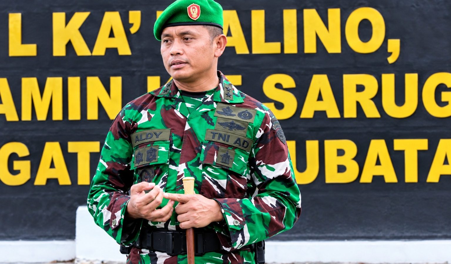 Dandim 1017 Lamandau Letkol Arm. Ady Kurniawan menjelaskan penyesuaian aturan rekrutmen TNI AD.