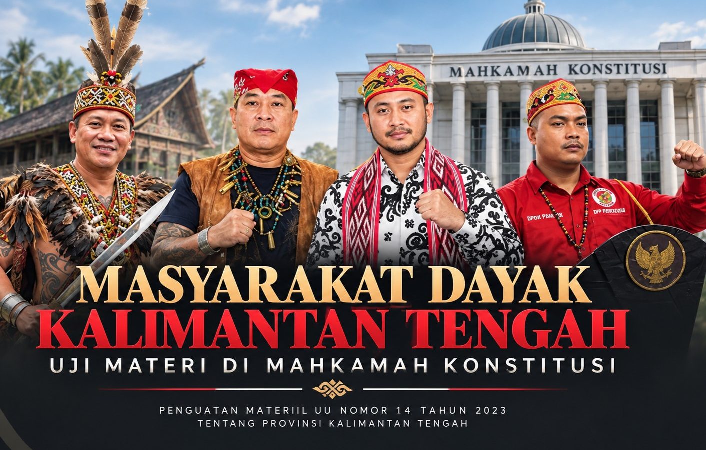 Empat pemohon menguji frasa “keragaman suku”, Ingkit Beny Sam Djaper, Bush Valentino Lambung, Wawan Nopardo Andika Saputra. (Ist.)