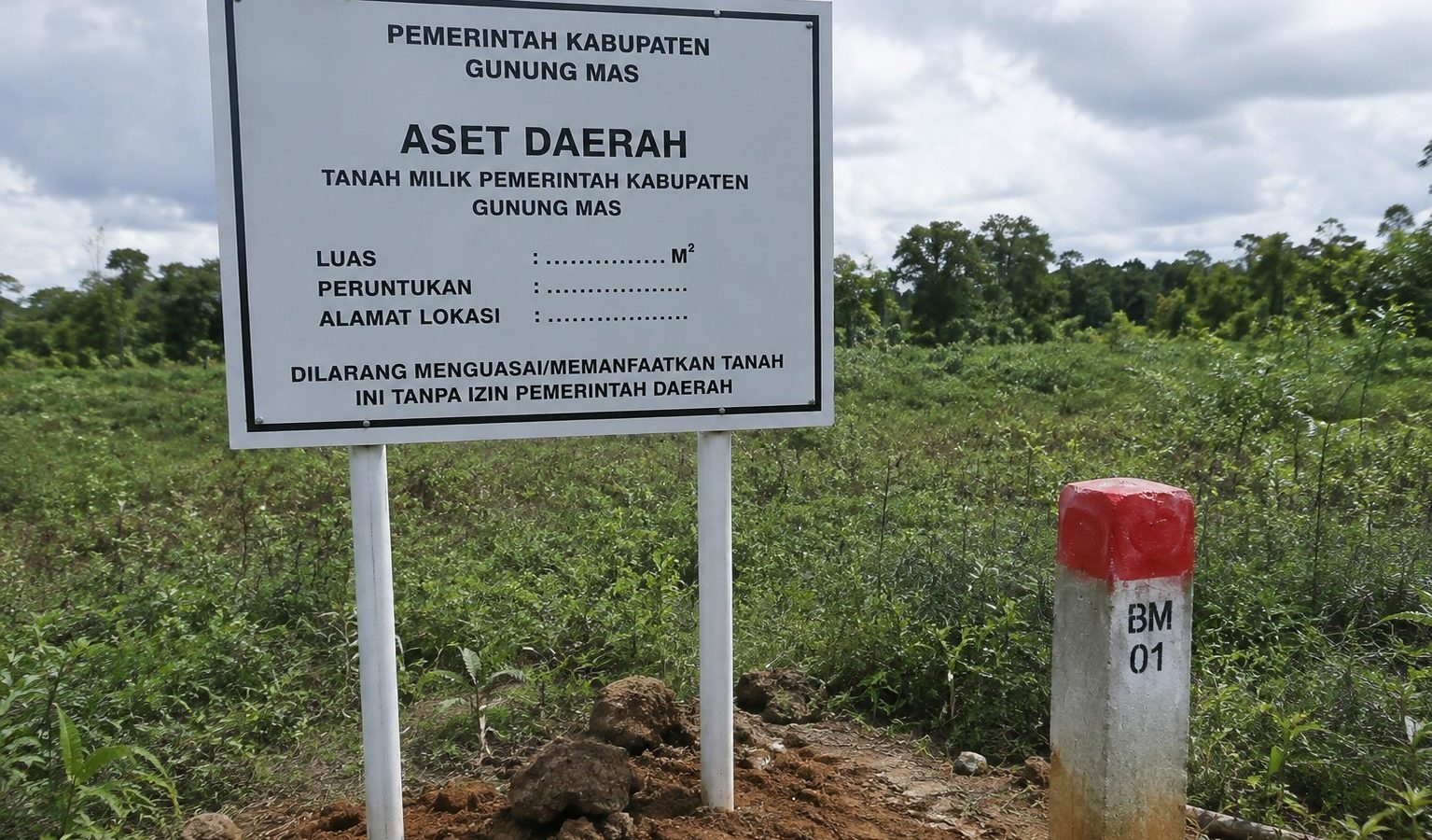 Ilustrasi aset tanah Pemkab Gunung Mas yang perlu dipastikan keberadaan, status, dan pengamanannya.
