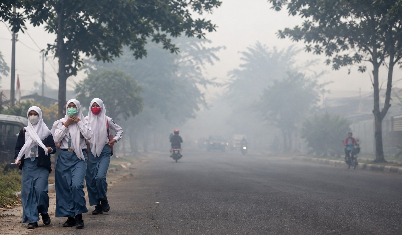 Kabut asap masih menyelimuti wilayah Kalteng dan mengganggu aktivitas warga serta pendidikan.