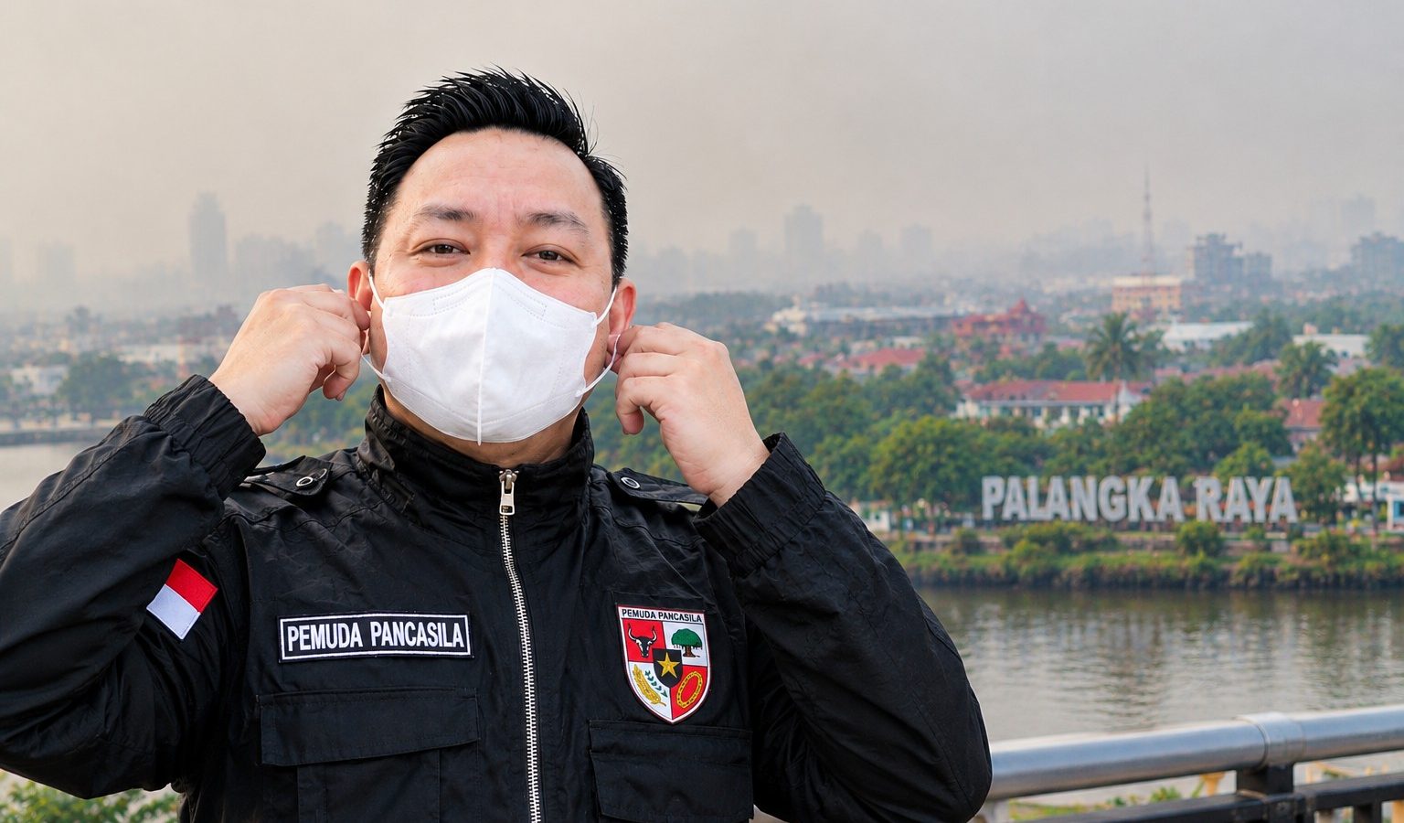Ketua MPC Pemuda Pancasila Kota Palangka Raya, Bush Valentino Lambung.
