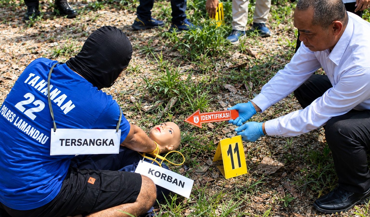Sebelumnya, terdakwa dalam kasus pembunuhan Hetty Noviani juga memperagakan sejumlah adegan untuk menggambarkan rangkaian peristiwa yang menjadi bagian dari proses penyidikan.