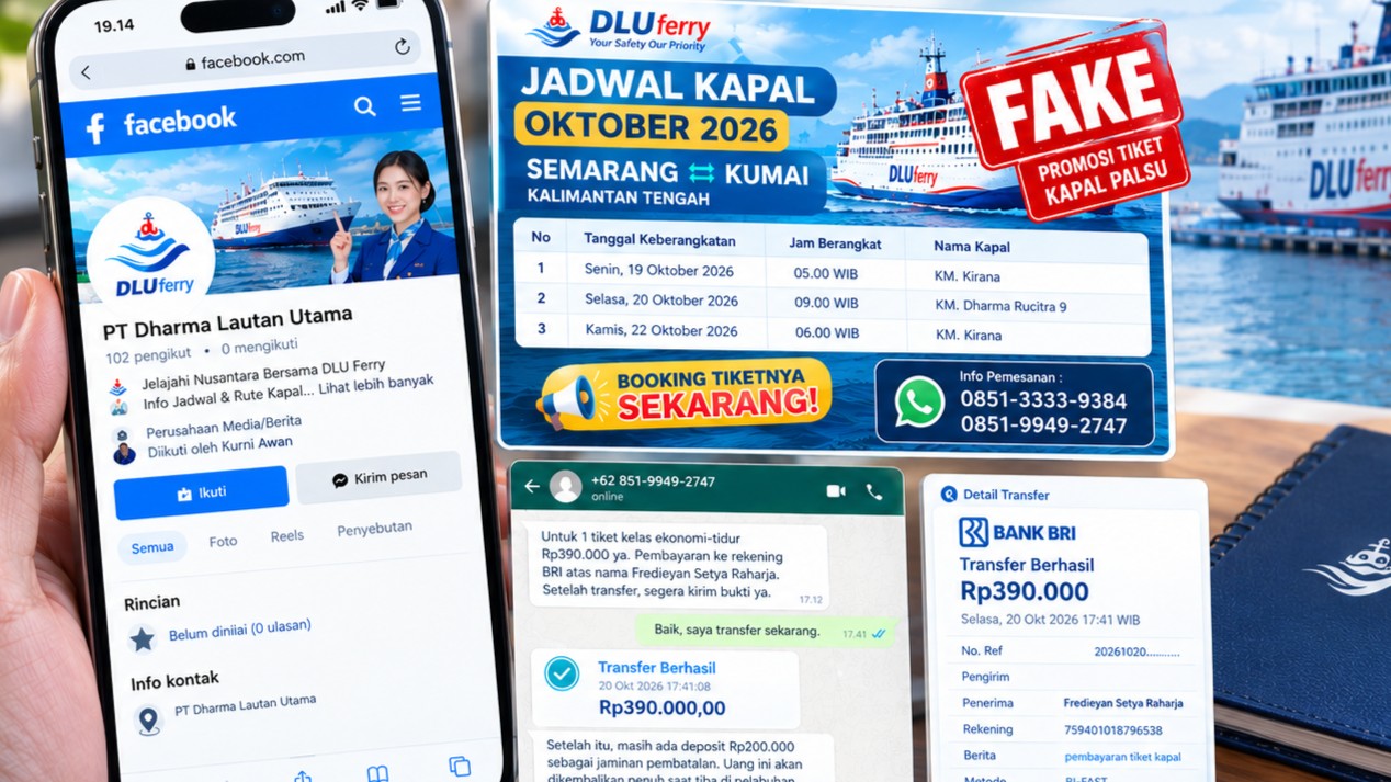 Hendak ke Kumai, Calon Penumpang Diduga Tertipu Tiket Kapal Online