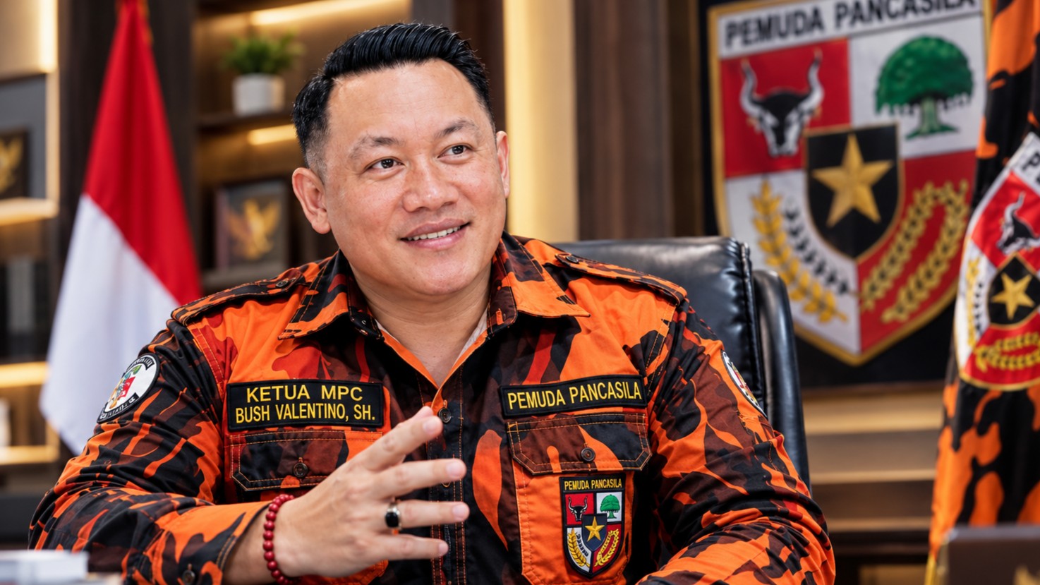 Ketua Majelis Pimpinan Cabang (MPC) Pemuda Pancasila Kota Palangka Raya, Bush Valentino Lambung.