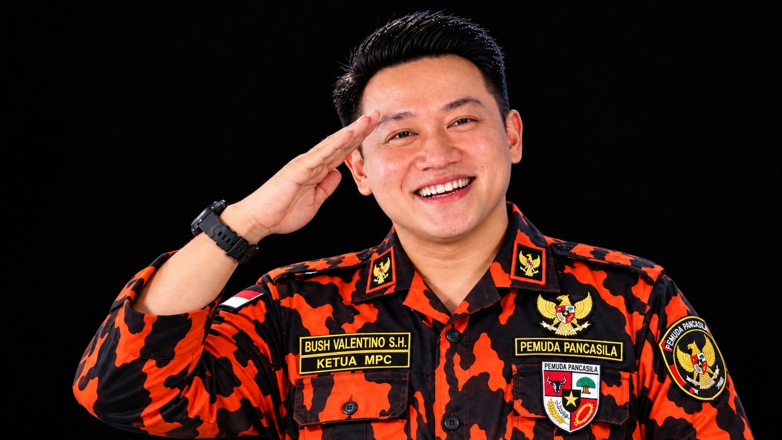 Ketua MPC Pemuda Pancasila Kota Palangka Raya, Bush Valentino Lambung.