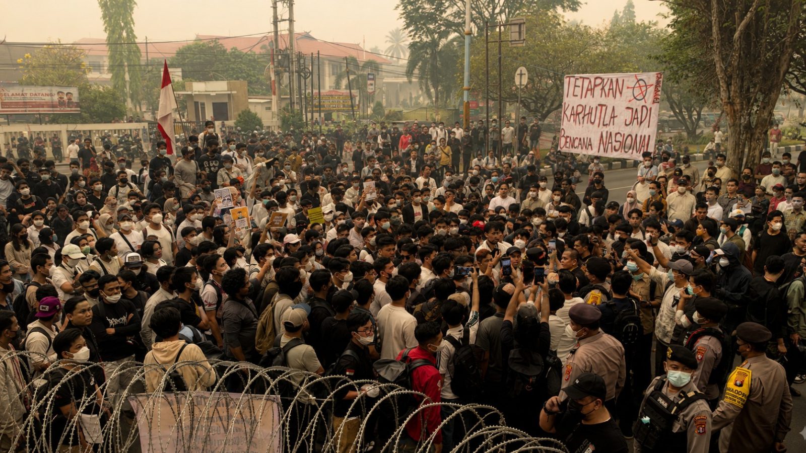 Demo Jilid IV Kalteng Melawan, Mahasiswa Tagih Jawaban Gubernur