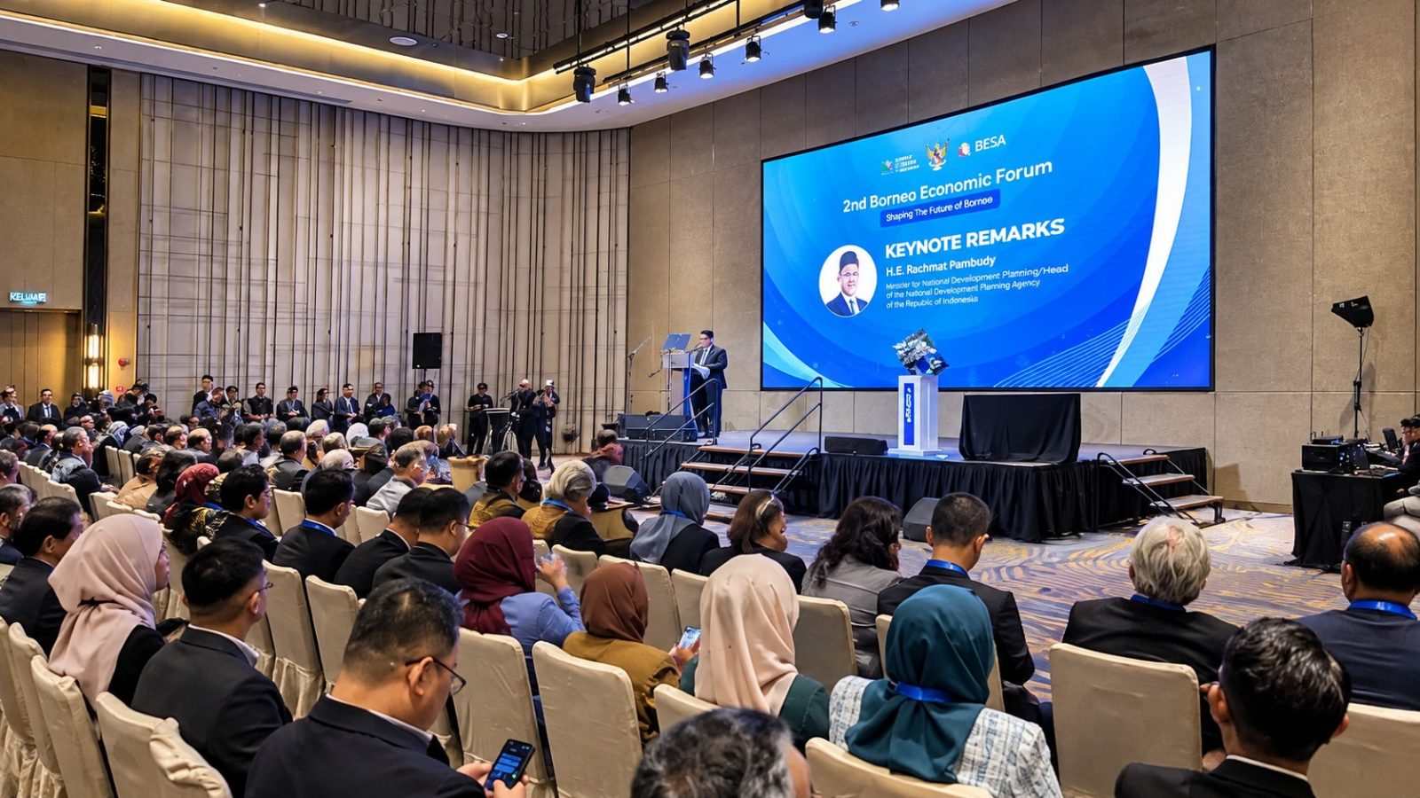 Pertemuan 2nd Borneo Economic Forum di Kuching memperkuat kerja sama Indonesia, Malaysia, dan Brunei dalam mendorong transformasi ekonomi Borneo.