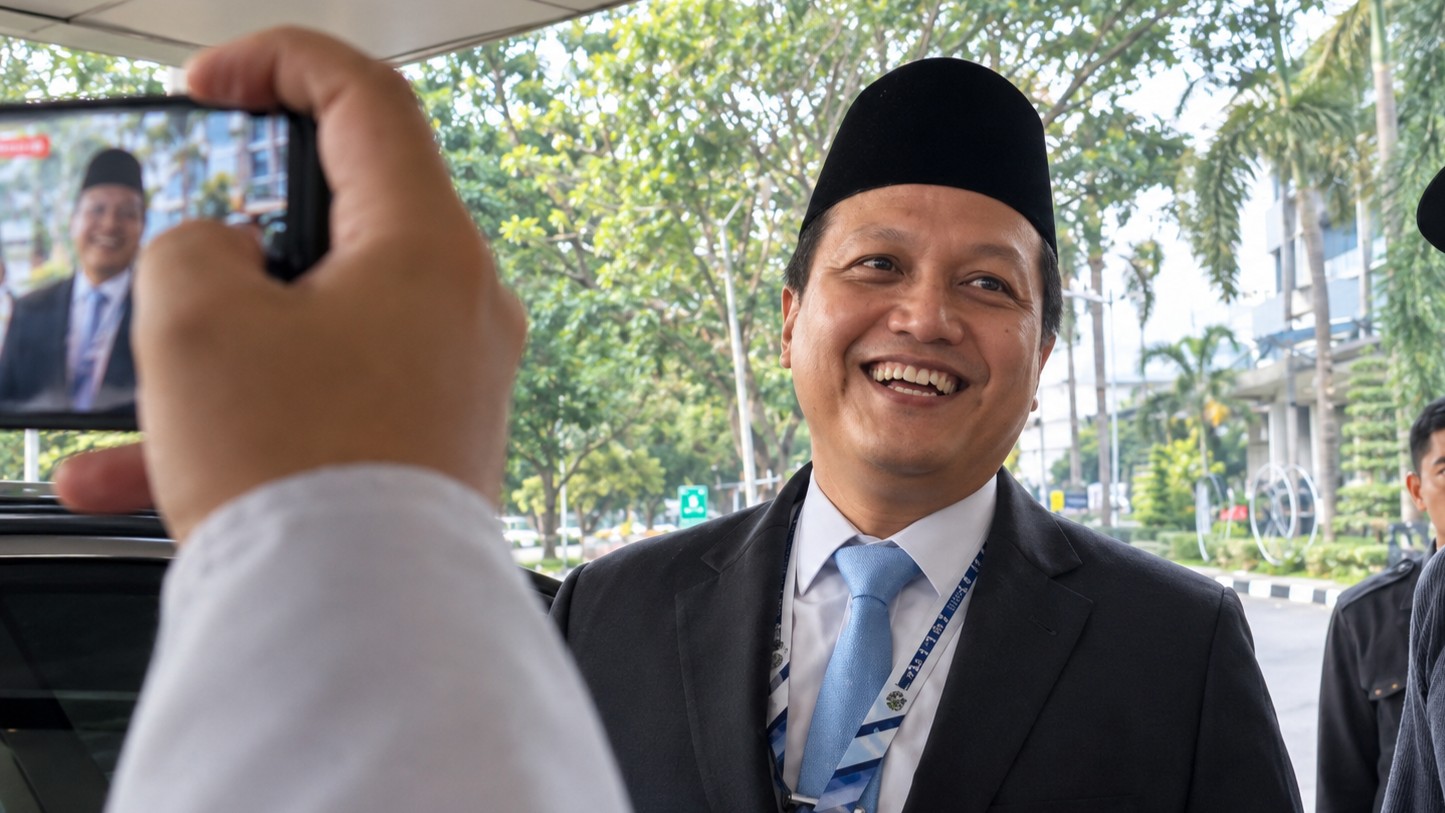 Prof. Bhayu Rhama bersiap mengikuti prosesi pelantikan sebagai Rektor Universitas Palangka Raya periode 2026–2030.